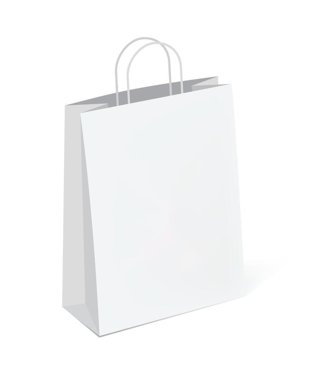 Paper Bags - white-twist-handle-paper-bag
